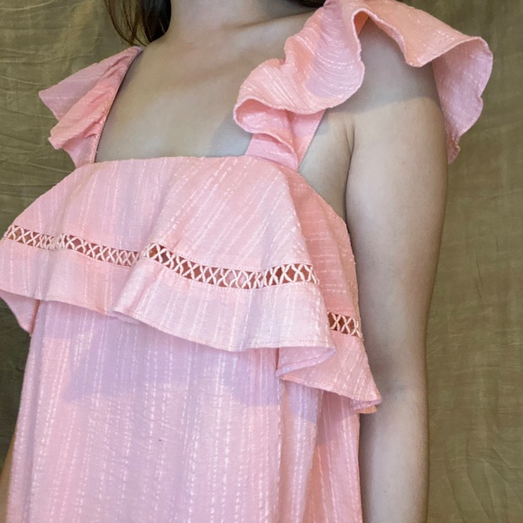 J.O.A pink ruffle dress - Picture 6 of 6